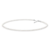 Colier perle naturale albe si argint DiAmanti FORW65-C-G